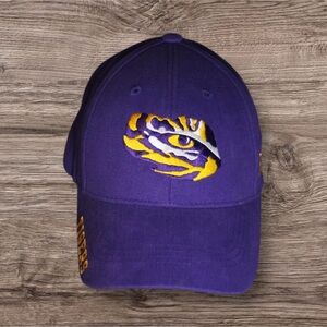 Purple LSU Tigers Embroidered Cap Russell